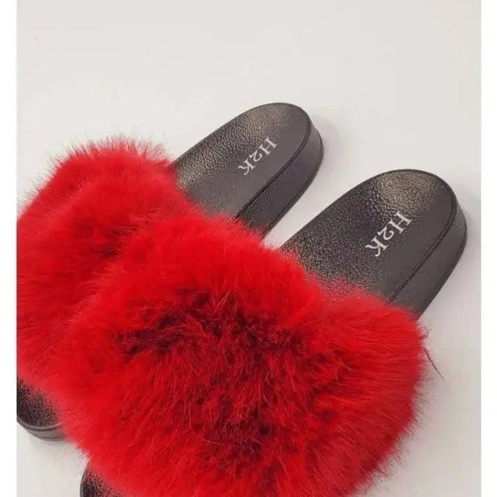Fur Slide Sandals