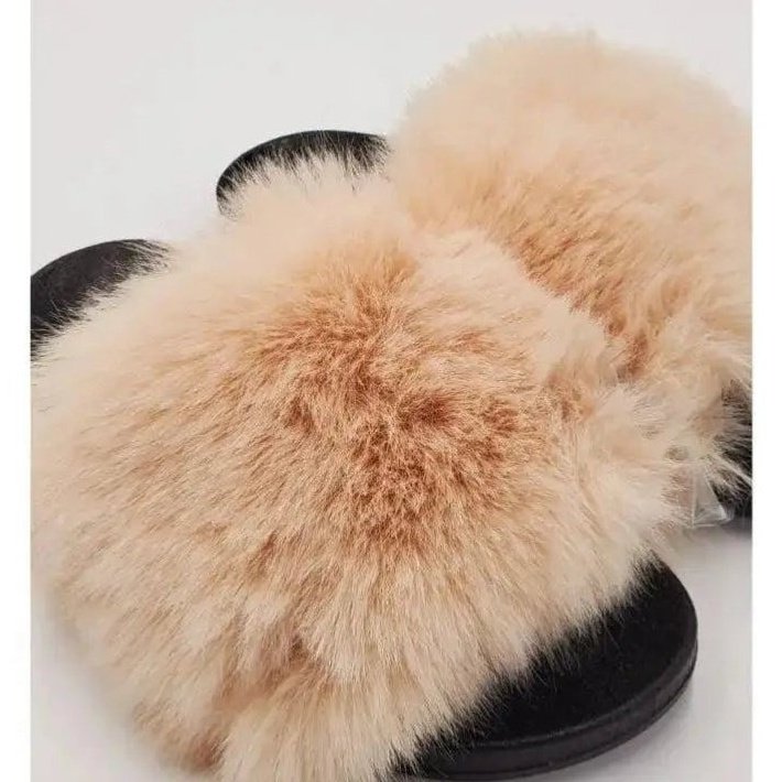 Fur Slide Sandals
