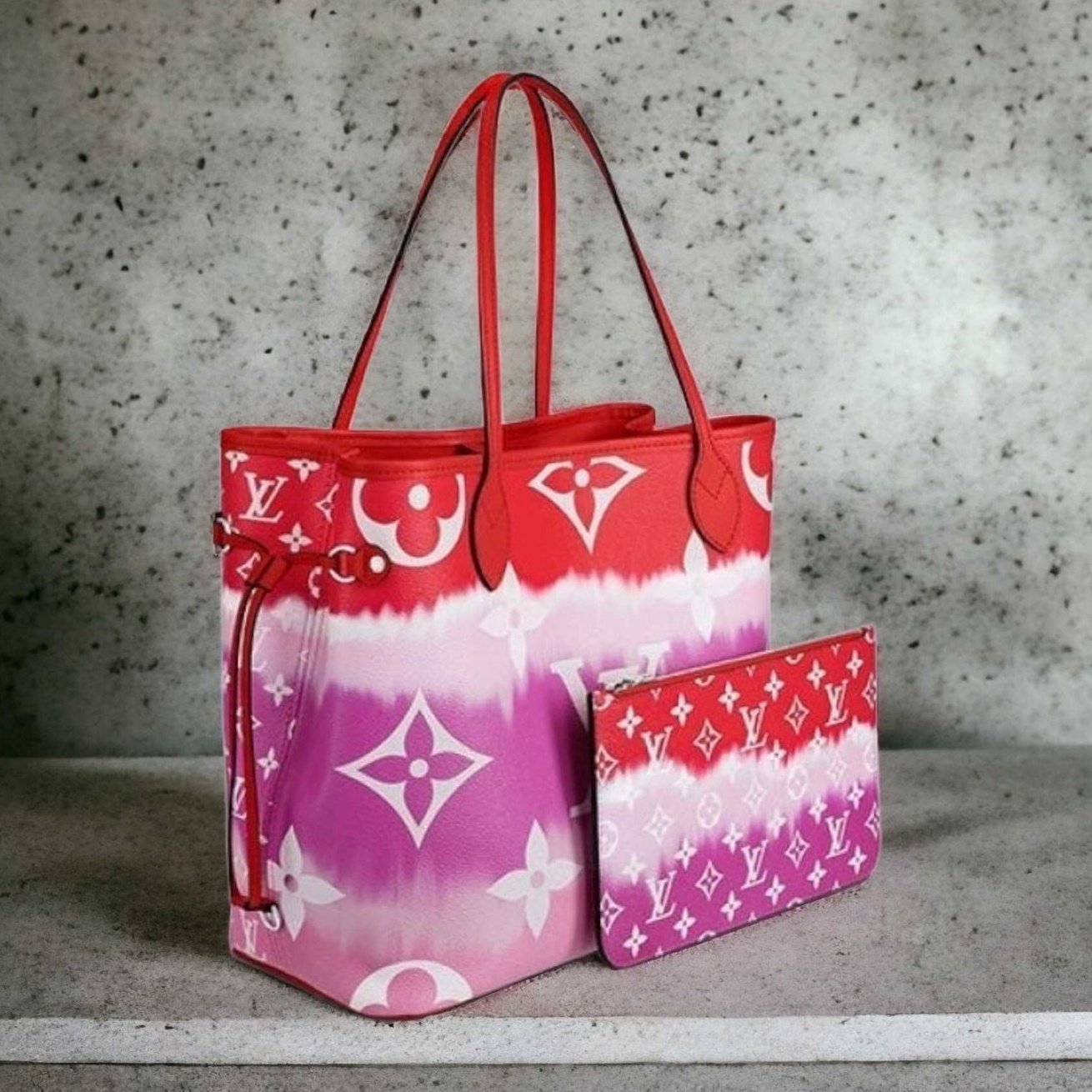 Tie-Dye Inspired Tote Bag - Versatile & Fashionable - High-Quality Canvas Handbag - Escale Collection Inspired
