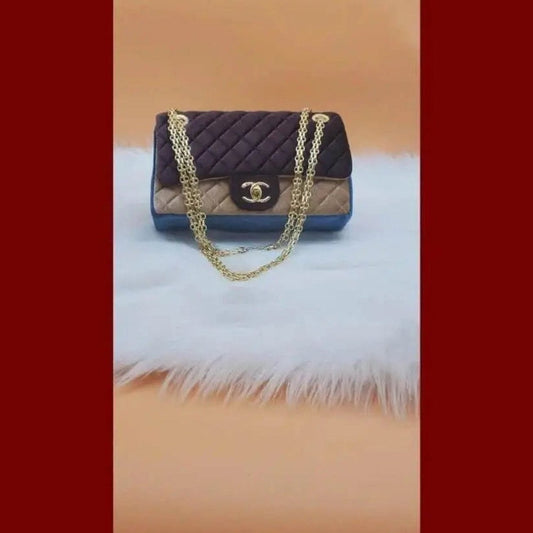 Velouis Vuittonet Flap Bag