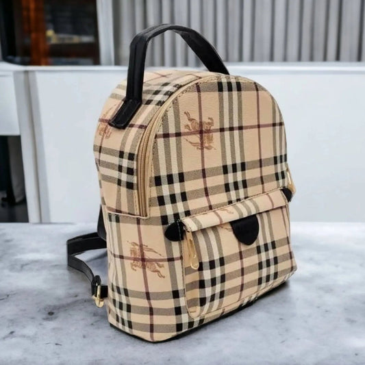 Chic Miniature Designer Backpack - Inspired By Iconic British Styles