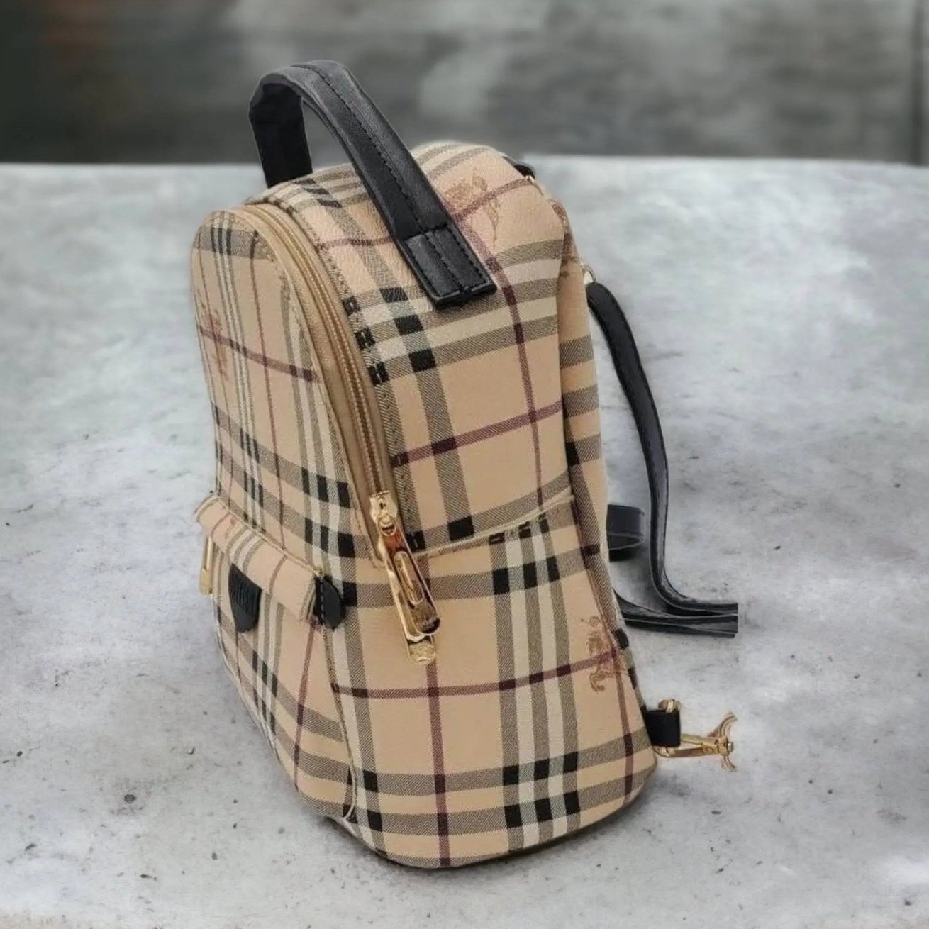 Chic Miniature Designer Backpack - Inspired By Iconic British Styles